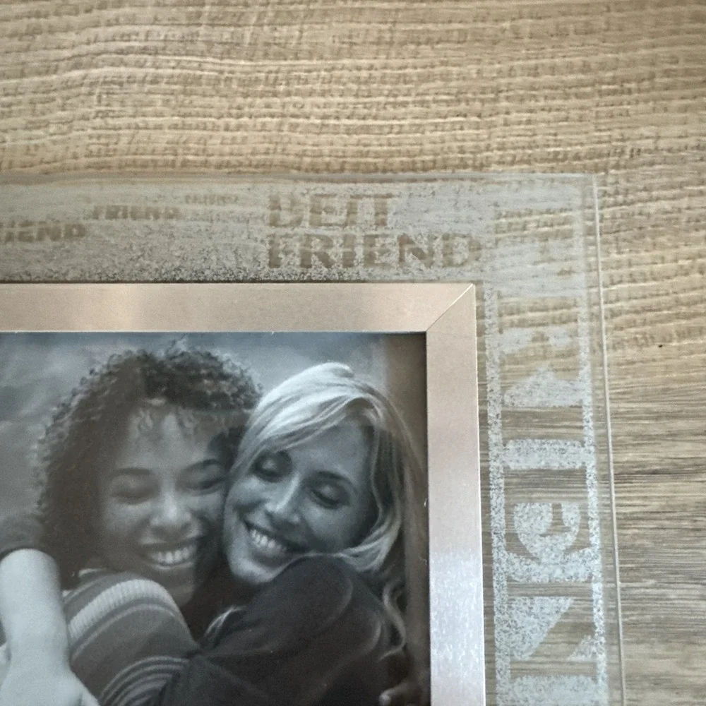 Friends Picture Frame Glass Best Friend Gift Friendship Free Standing Hanging‎